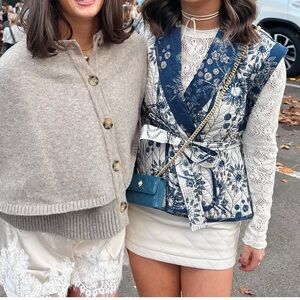 Quilted Leather Skirt